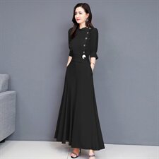 时尚套装女2025夏季修身显瘦粉色低领短袖上衣a字半身长裙两件套，女装套装/套裙，江南富贵女