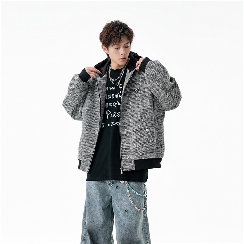 秋冬夹克男士连帽工装外套青少年学生上衣GS6912,男装夹克,星座1206（原A206）