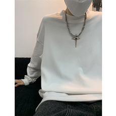 405A美式高街品质内搭半高领德绒保暖打底衫23XW99339-特批P23，男装卫衣，星座405A