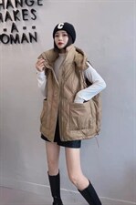 韩版宽松休闲羽绒马甲，女装马甲，那简