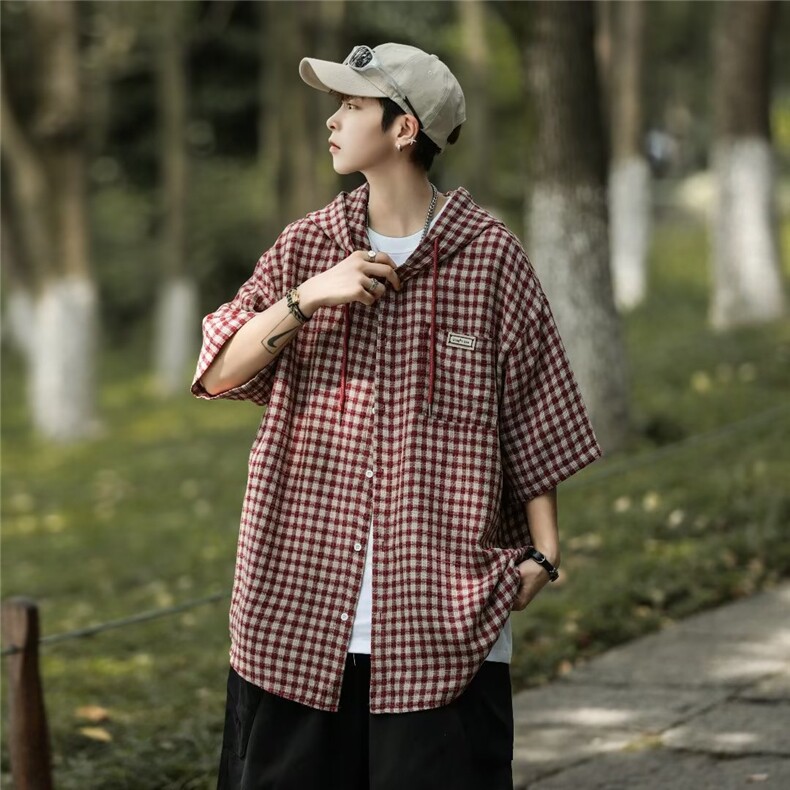 夏季新款衬衫潮流男衬衫QK641 P42图片