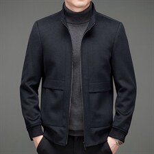 爸爸秋季外套中老年人男装夹克潮流休闲秋季上衣MNSAA212-P325图片