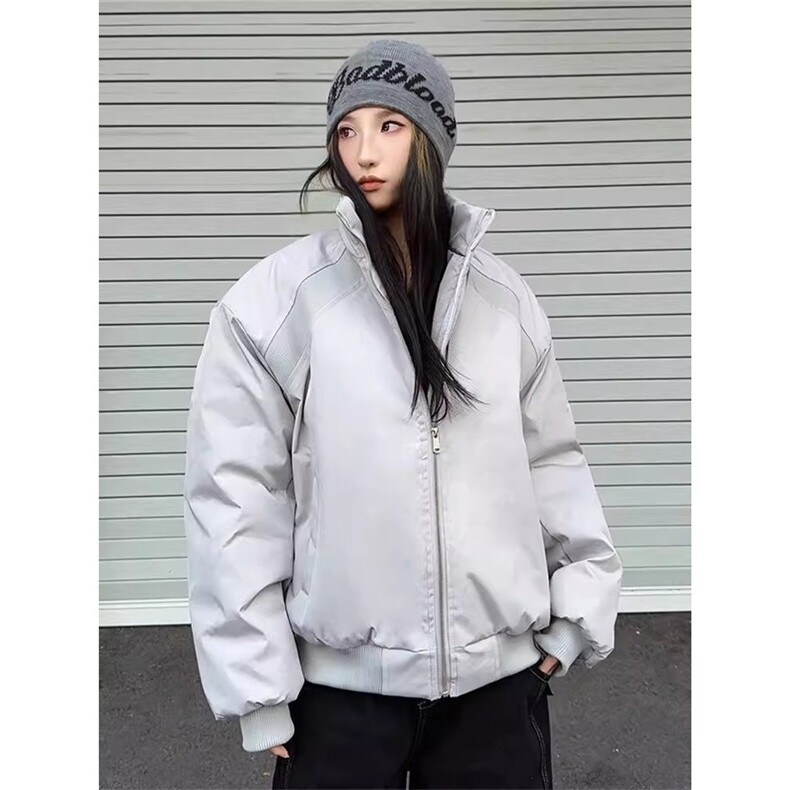 1506/QF980/P79美式解构通勤立领潮牌中性风保暖情侣棉服百搭外套,男装棉衣,星座1506