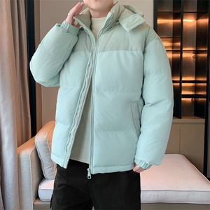 棉服撞色拼接灯芯绒外套男生冬季棉衣情侣装棉袄子M810-P85图片