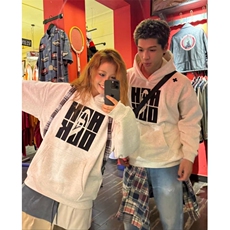 5237-P52原版刺绣宽松休闲连帽卫衣薄款/加绒，女装卫衣/绒衫，星座617A-2