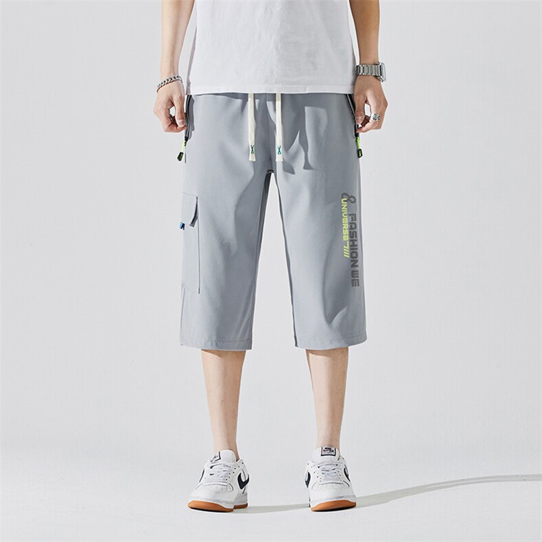 2025夏季新款男士七分裤时尚休闲马裤潮流男裤子KZ1076-P28,男装休闲裤,星座217-4