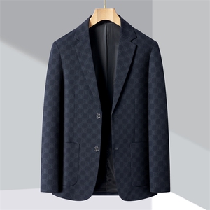 ZL6M8801男式秋季新款长袖薄款西服休闲商务便服西装单西图片
