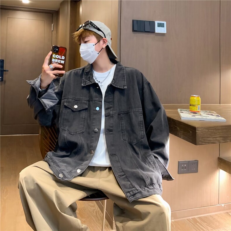 秋季青春流行男夹克文艺潮外套JK8918P63,男装夹克,星座1116-2