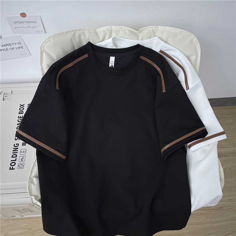 新款短袖t恤男夏季韩版半袖上衣港风宽松休闲潮牌体恤衫T0596-P38,男装T恤,星座308B-2