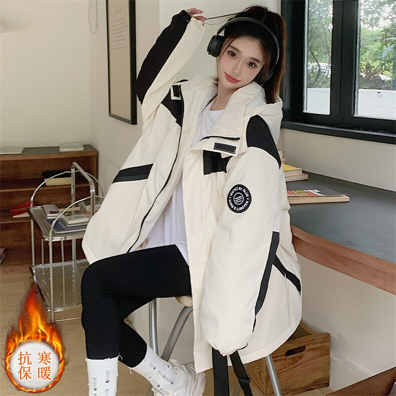 棉服工装韩系2025冬新款棉服女宽松学生服棉衣外套C585-P110,男装棉衣,星座911-2(原星座613-2）