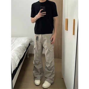 2025新款男牛仔裤春秋青少年微弹直筒裤图片