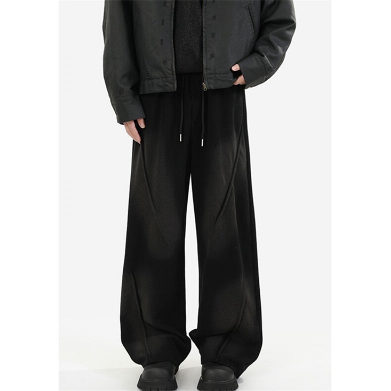 卫裤男款春秋季宽松直筒裤子垂感休闲裤运动阔腿长裤KK36，男装休闲裤，星座1116A（原606A-3）