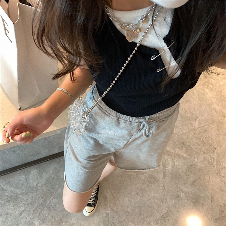 别针背心，女装背心吊带，XTZ style