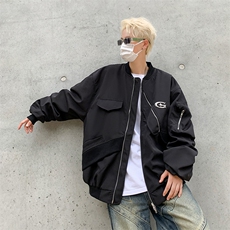 复古美式棒球服夹克外套JK07008-P60，男装夹克，星座308B-2