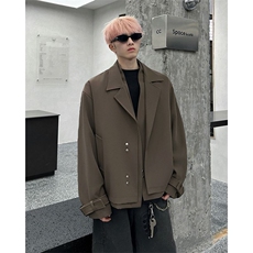 1506/QX20-20/P73韩系假两件小西服外套，男装西服，星座1506