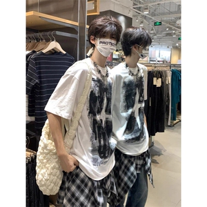 260克夏季潮牌印花短袖ZX0133-P28图片