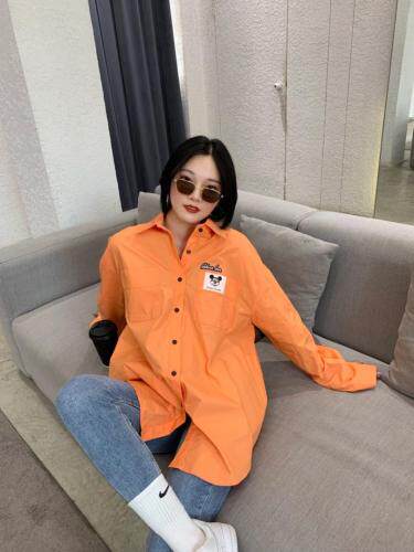 春季新款 印花前后米奇衬衫,女装衬衫,爱娜.悦儿