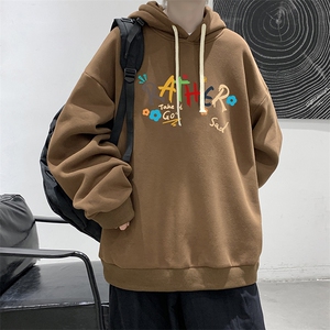 纯棉连帽卫衣男大码运动帽衫宽松薄WY2301-P35 加绒款-P40图片