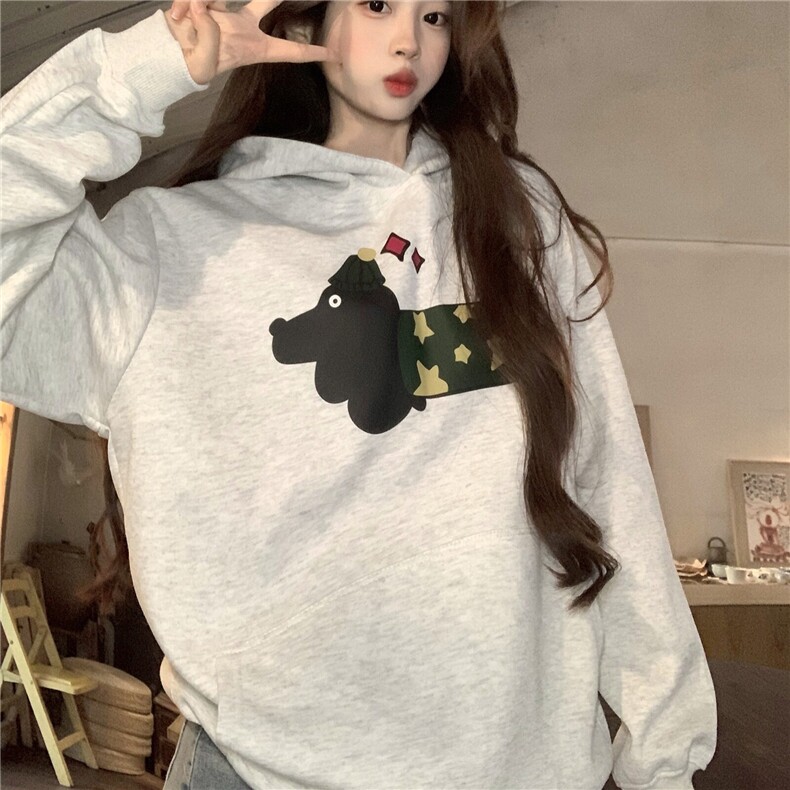 EE085-P65卫衣男女情侣薄款2024宽松印花外套连帽韩版上衣200斤,女装短外套,星座911-3
