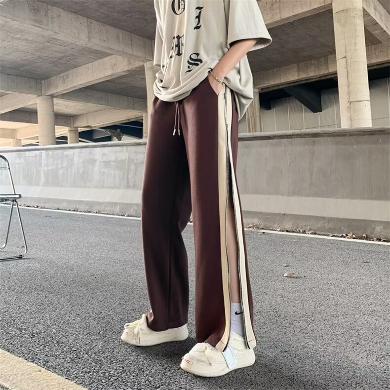 夏季拉链长裤潮流男潮青春流行时尚潮牌原宿运动裤GK107-P45,男装休闲裤,星座1109-3