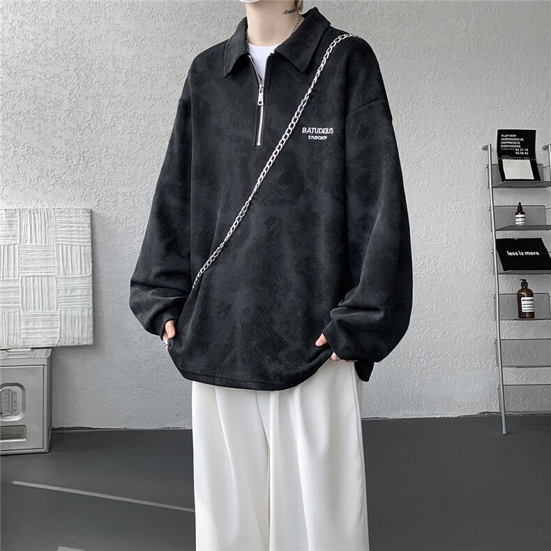 WY5536-P35特控68加领带P40特M-5XL扎染宽松中性卫衣,男装卫衣,电商D232