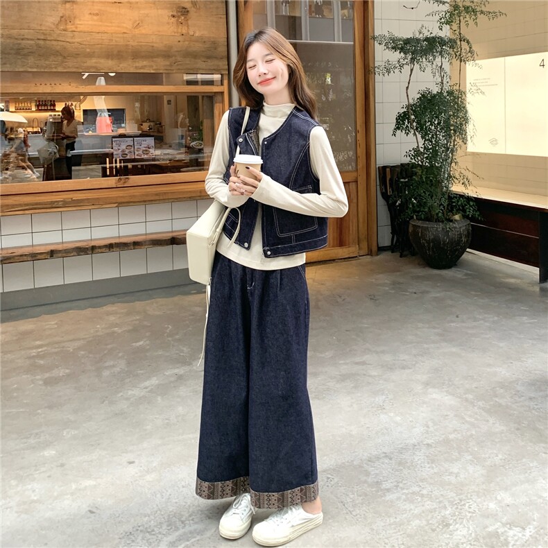 ~~！休闲牛仔三件套套装P195289两件套P175258,女装套装/套裙,2C262