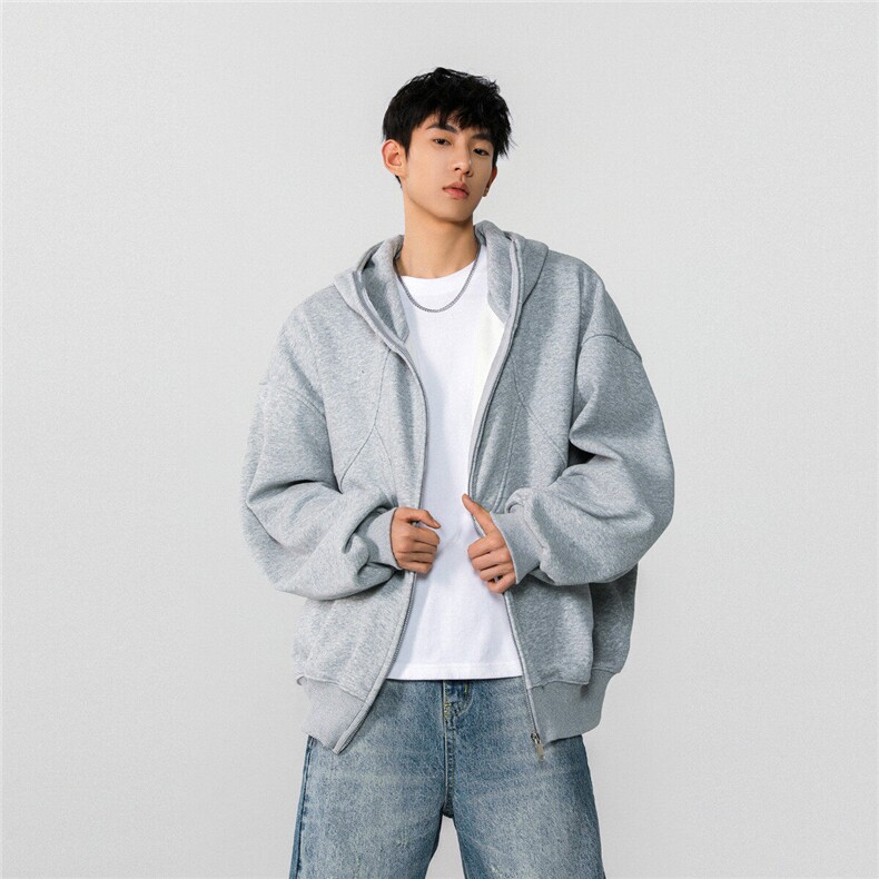 XZ809A/XS07/特P75/控118/加绒特P85/控128重磅连帽开衫卫衣，男装卫衣，星座809A(原222-1)