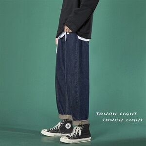 主推！纯色牛仔裤宽松休闲直筒老爹裤X715NZ006批45控68，男装牛仔裤，星座715