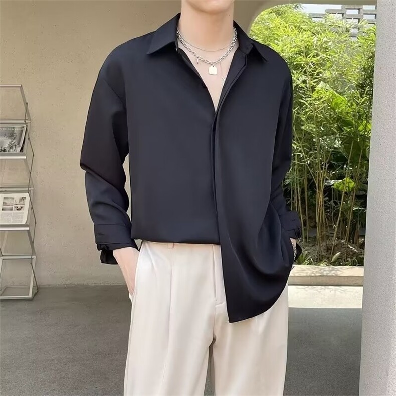 男士长袖春季2024新款痞帅CS504P27,男装衬衫,星座1116-2