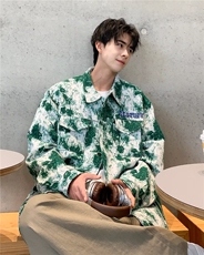 水洗刺绣牛仔外套男23新款春秋潮牌提花帅气情侣休闲夹克JK217，男装夹克，星座1116A-1（原606A）