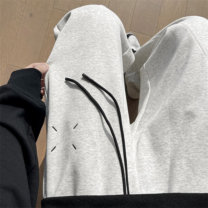 特批P35无差价25春季设计感休闲弯刀裤青少年男华棉拖地长裤K1297,男装休闲裤,电商A001