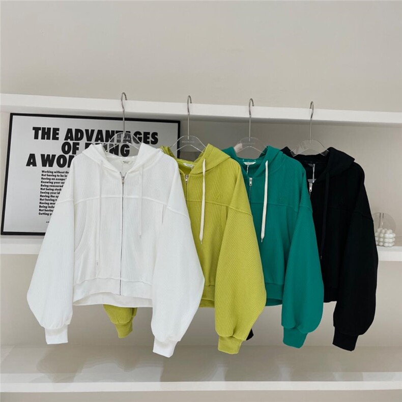 卫衣外套，女装卫衣/绒衫，mo cha dan