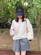 秋冬百搭细格卫衣，女装卫衣/绒衫，木角