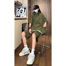 量大优供视频泡泡纱夏款连帽套装短袖短裤男CP74TZ-特p60，男装休闲套装，电商B371