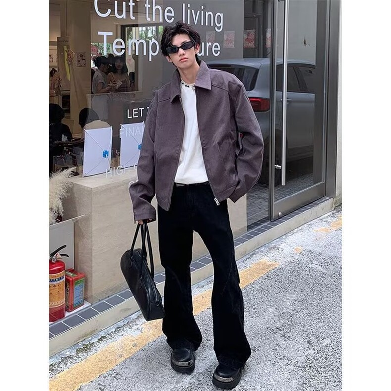 慵懒时尚潮流日系ins流行原宿新款百搭气质简约文艺原版夹克,男装夹克,星座506A