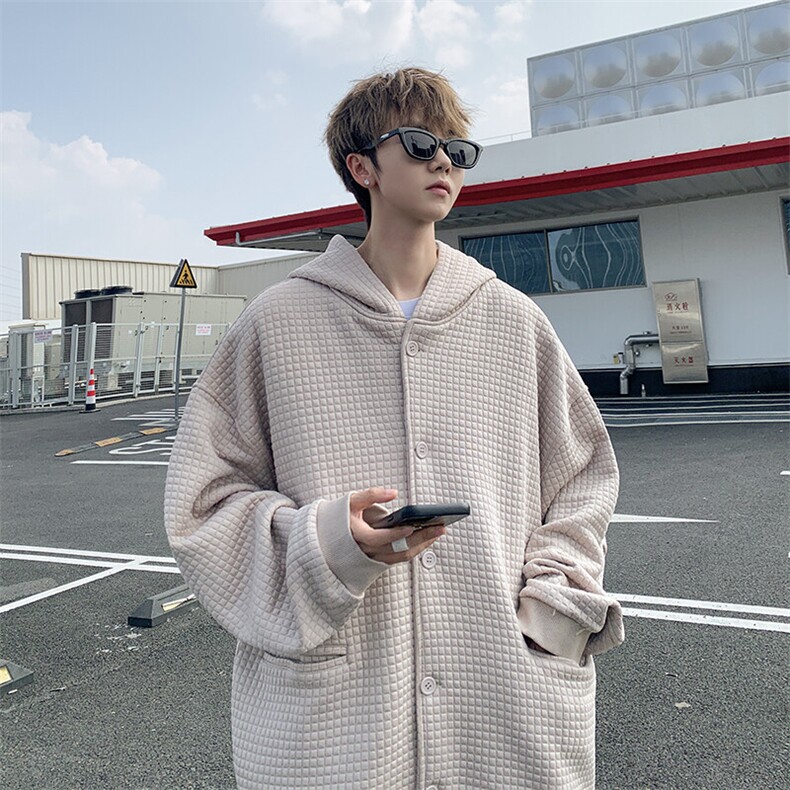 M-8XL春季高品质夹克卫衣加肥加大码连帽重磅开衫外套KS2102/P80,男装卫衣,电商B238