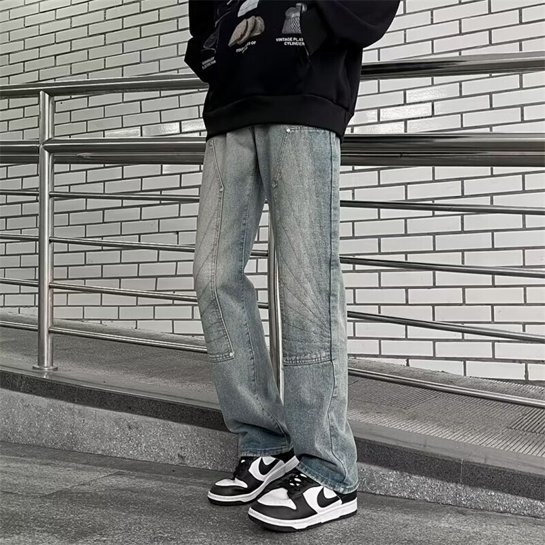 美式牛仔裤男款秋季长裤潮K6076P50,男装牛仔裤,星座1116-2