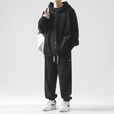 潮流新品套装坠感亲肤宽松休闲三件套SJT873-特批176，男装休闲套装，星座718