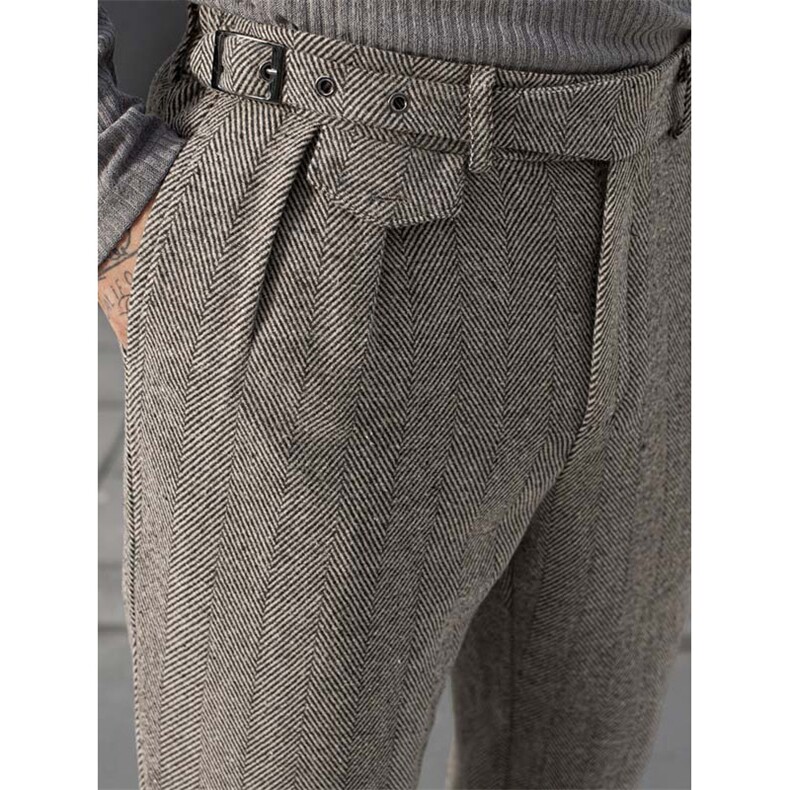 春夏季休闲运动百搭呢料西装裤XZ402-2-XK053批50控68（S-XL）,男装西服套装,星座402-2