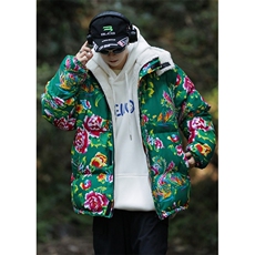 A1情侣连帽新中式团队表演出汉服羊羔毛边棉衣棉服保暖上款大差，男装棉衣，星座115A(原星座507）