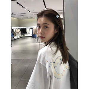 万针全刺绣工艺抖音得物高品质260克重磅纯棉双纱美式高街短袖T恤图片
