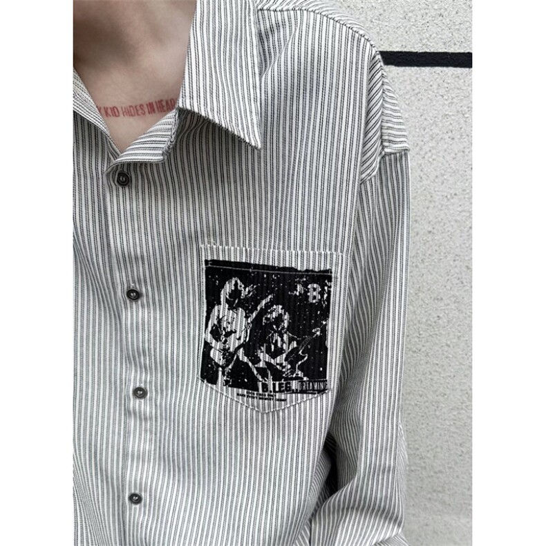 春秋衬衫男长袖条纹白色衬衣男士中年青年商务休闲上衣C4234,男装衬衫,星座1116A（原606A-3）