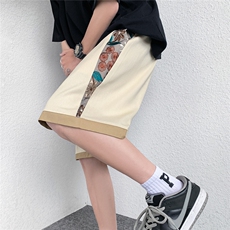 1港风大码M-5XL日系刺绣民族风潮五分裤男士中裤DK7791P45控69，男装牛仔裤，星座226-2