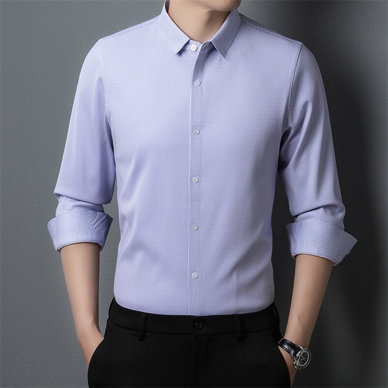 CA10102011钱塘2020-2冬季厚款商务休闲中年男士厚款衬衣P77,男装衬衫,钱塘207-2