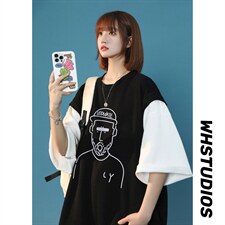 中性2023夏季新款华夫格宽松拼色运动风情侣套装TZ611P75控98，男装休闲套装，A247A