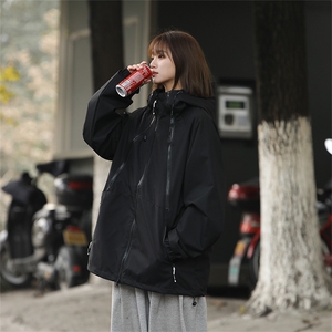 Cityboy情侣 时尚连帽冲锋衣外套夹克 团体班服图片