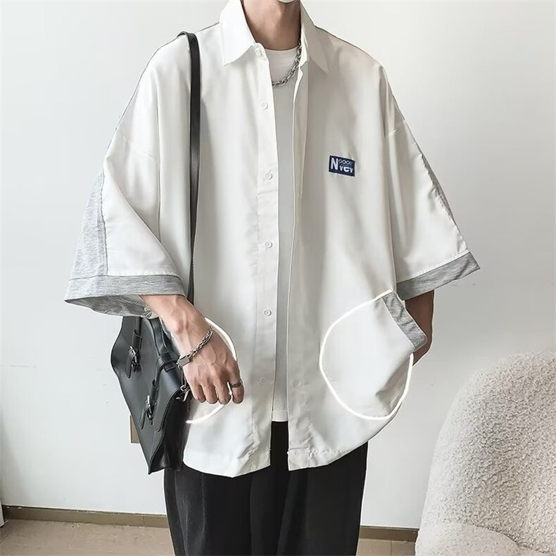 夏季款美式cleanfit工字双褶A字西裤男款高级感宽松阔腿休闲长裤,男装西裤,星座506A