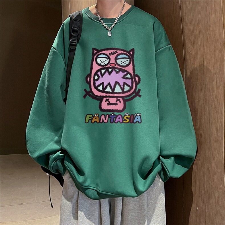 直播360克重磅美式潮牌印花卫衣Y105特P28同步供应华棉品质，男装卫衣，电商A486