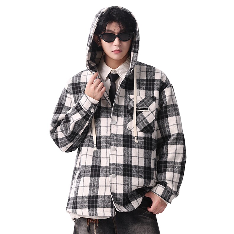 夹克男秋冬季新款港风宽松加厚泥料外套上衣JK713-P68，男装夹克，星座214-3