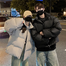 冬季24短款宽松面包服男女情侣装棉衣冬装羽绒棉袄外套潮S370-P98，男装棉衣，电商A233-1